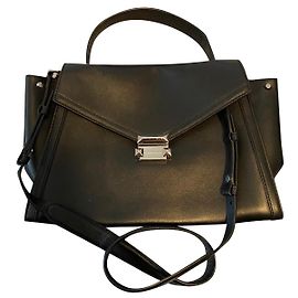 Michael Kors Black Leather Handbag Black