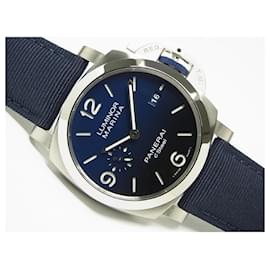 Panerai-PANERAI Luminor Marina ESteel™ Blu Profondo PAM01157 500 Lot Limited Mens-Blue