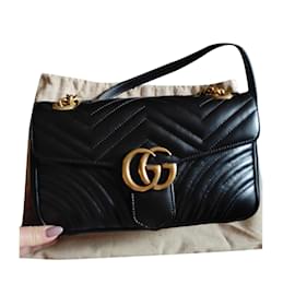 Gucci-Marmont Tasche 26 cm schwarz-Schwarz