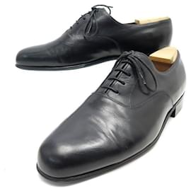 JM Weston-JM WESTON RICHELIEU SHOES 306 leather kid 7.5C 41.5 + SHOES-Black