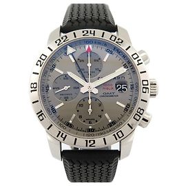 RELÓGIO CHOPARD MILLE MIGLIA 8992 43RELÓGIO DE AÇO CRONÓGRAFO AUTOMÁTICO MM Prata