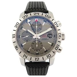 Chopard-CHOPARD MILLE MIGLIA WATCH 8992 43MM AUTOMATIC CHRONOGRAPH STEEL WATCH-Silvery