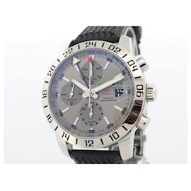 Chopard-CHOPARD MILLE MIGLIA WATCH 8992 43MM AUTOMATIC CHRONOGRAPH STEEL WATCH-Silvery