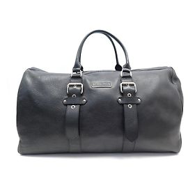 LONGCHAMP FARAWAY CHIC REISETASCHE VON KATE MOSS IN SCHWARZER LEDERREISETASCHE Schwarz