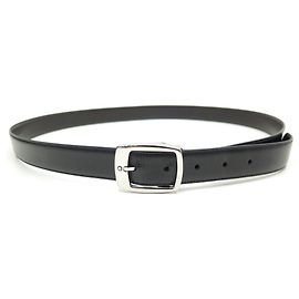 MONTBLANC GÜRTEL IN SCHWARZER LEDERGRÖSSE 110 + GÜRTELTASCHE AUS SCHWARZEM LEDER Schwarz