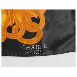 Chanel-Scarves-Black,Mustard