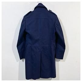 Dolce & Gabbana-[Used]  DOLCE & GABBANA lined Breathed Wool Napoleon Chester Coat-Navy blue