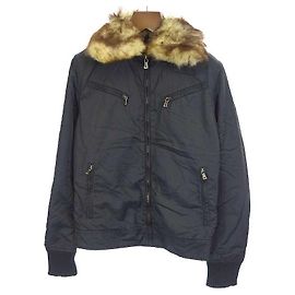 [Usato] DOLCE & GABBANA Giubbotto blouson con zip e pelliccia Nero 44 Uomini Nero