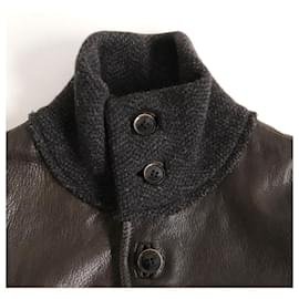Dolce & Gabbana-[Used]  Good Condition ▽ Black Tag Dolce & Gabbana Stand Collar  Goatskin Leather Jacket Brown 48-Brown