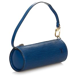 Louis Vuitton-Louis Vuitton Blue Epi Pochette Papillon-Blue