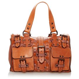 Mulberry Brown Roxanne Leather Tote Bag Brown