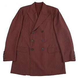 [Usato] Jean Paul Gaultier Classic Jean Paul GAULTIER CLASSIQUE Giacca lunga foderata a righe Marrone 50 [Uomo] Altro
