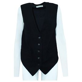 Emporio Armani Elegante schwarze Weste Schwarz