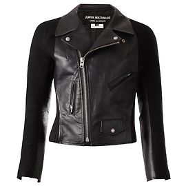 Junya Watanabe Comme des Garçon Synthetic Leather Jacket in Black Cupro Black