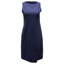 Vestido curto Theory Risbana em lã azul marinho Azul