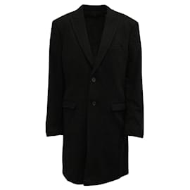 Calvin Klein-Black Woolen Coat-Black
