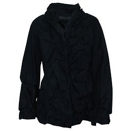 Donna Karan Camicia nera testurizzata/plissettata Nero