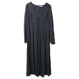 Reformation-Reformation Keyhole Front Maxi Dress in Black Viscose-Black