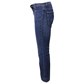 Autre Marque-Alexa Chung Kick Flare Bottom Jeans em algodão azul-Azul