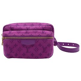 Bolsa Louis Vuitton Outdoor em Denim Monogram Roxo Roxo