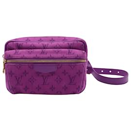 Louis Vuitton-Louis Vuitton Outdoor Bumbag in Purple Monogram Denim-Purple