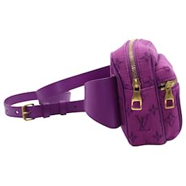 Louis Vuitton-Louis Vuitton Outdoor Bumbag in Purple Monogram Denim-Purple