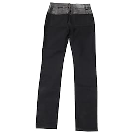 Alexander Mcqueen-Alexander Mcqueen Wide-leg Jeans in Black Denim-Black