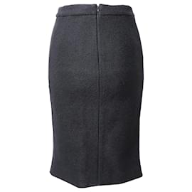 Proenza Schouler-Proenza Schouler Pencil Skirt in Black Viscose-Black