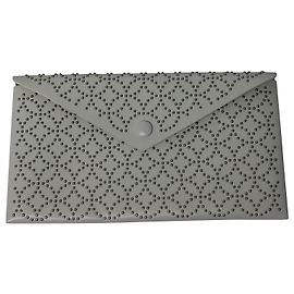 Alaïa Louise 24 Pochette en Cuir de veau Blanc Cuir Blanc