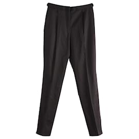 Jil Sander-Pantalones de vestir Jil Sander en lana virgen negra-Negro