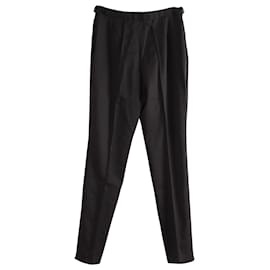 Jil Sander-Jil Sander Tailored Pants in Black Virgin Wool-Black
