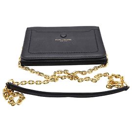 Marc Jacobs Empire City Chain Wallet in Black Leather Black