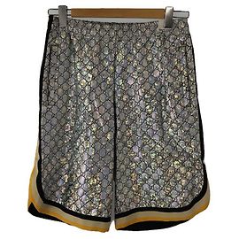 GUCCI Shorts / XS / Nylon / SLV Silber
