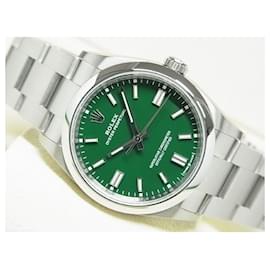 Rolex-Rolex Oyster Perpetual 36 126000 green Dial Mens-Silvery