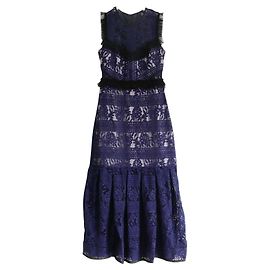 Three Floors Fashion Three Floor Navy Lace Maxi Dress Navy blue