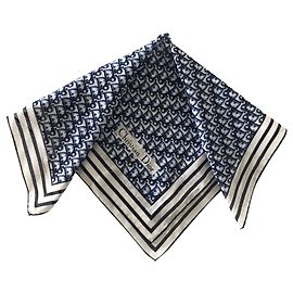Dior Scarves White Blue