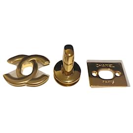 Chanel-CHANEL ORIGINAL CC-VERSCHLUSS ( klassische Tasche) Gold-Hardware-Gold hardware