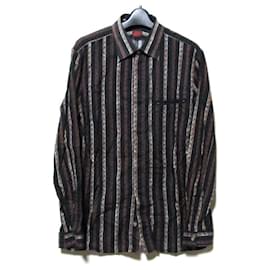 Jean Paul Gaultier-[Used]  Jean Paul GAULTIER HOMME Jean Paul Gaultier  Homme "48" Ethnic Striped Shirt (Gaultier)-Black