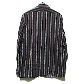 Jean Paul Gaultier-[Used]  Jean Paul GAULTIER HOMME Jean Paul Gaultier  Homme "48" Ethnic Striped Shirt (Gaultier)-Black