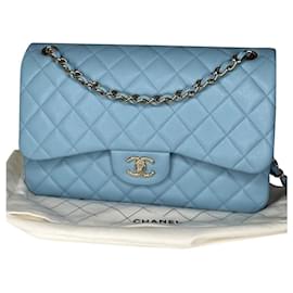 Chanel-Jumbo classique intemporel-Bleu clair