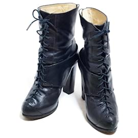 Alexander Mcqueen-[Used] [New] McQ (Alexander mcqueen) (McQ (Alexander mcqueen)) Boots Black leather-Black