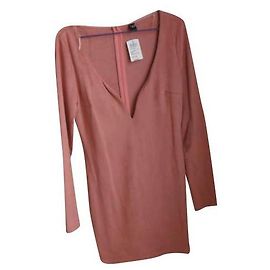 Windsor Midilanges Seidenkleid Rosa Größe 38 Pink