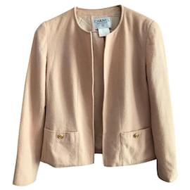 Chanel Jackets Pink Coral