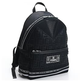 Fendi-*FENDI backpack nylon black-Black