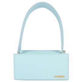 Jacquemus Borsa A Tracolla Le Rectangle Da Donna In Pelle Turchese Blu