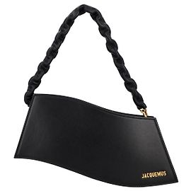 Jacquemus Borsa A Tracolla La Vague Da Donna In Pelle Nera Nero