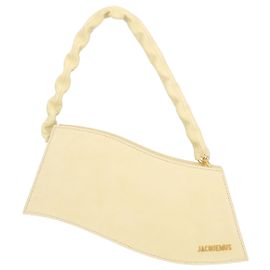 Jacquemus Borsa A Tracolla La Vague Da Donna In Pelle Gialla Giallo