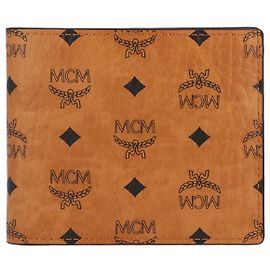 Cartera plegable MCM Men en marrón Visetos Castaño