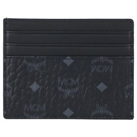 MCM Women Card Case In Black Visetos Original Black