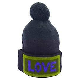 Fendi-* Boné de malha bombom com design do logotipo FENDI preto-Preto